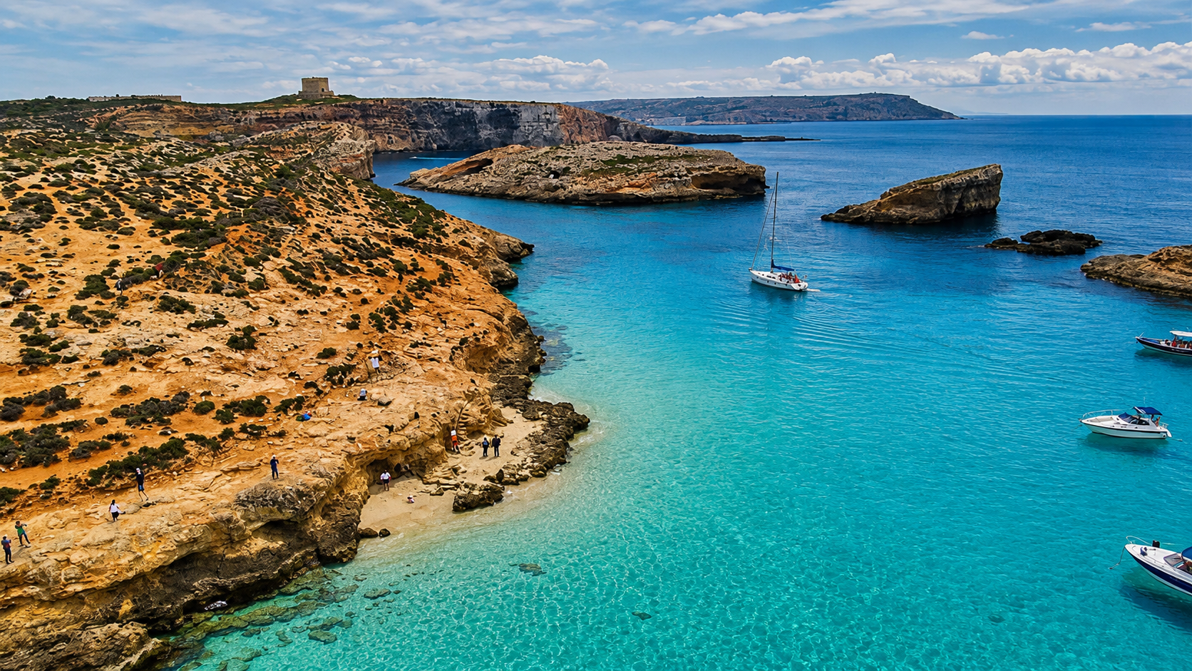 Full Day Beaches, Cave Tours- Motor Boat 4